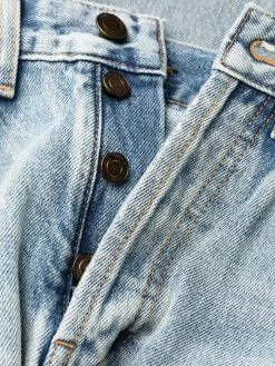 Saint Laurent high-waist ripped jeans