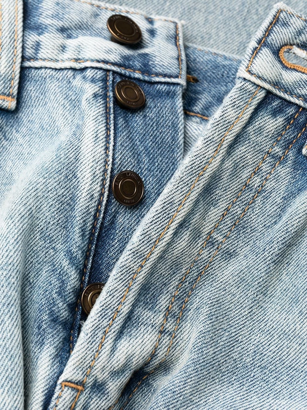 Saint Laurent high-waist ripped jeans