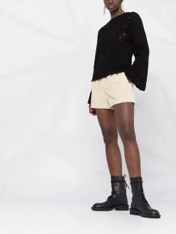 Saint Laurent bell-sleeves knitted top