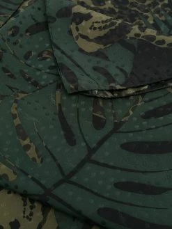 Saint Laurent botanical leopard print scarf