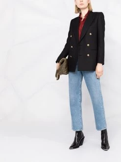 Saint Laurent peak-lapel double-breasted blazer