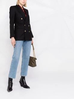 Saint Laurent peak-lapel double-breasted blazer