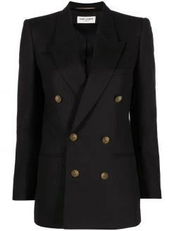 Saint Laurent peak-lapel double-breasted blazer