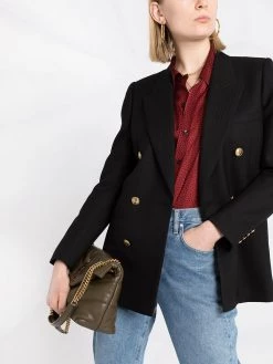 Saint Laurent peak-lapel double-breasted blazer
