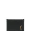 Saint Laurent logo-plaque foldover wallet