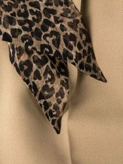 Saint Laurent silk belt pleated trousers