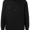 Saint Laurent pointed collar Western denim shirt