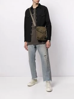 Saint Laurent pointed collar Western denim shirt