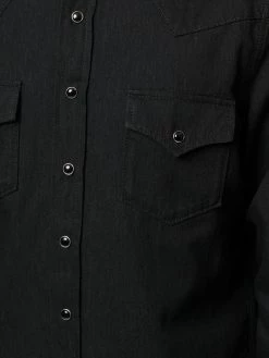 Saint Laurent pointed collar Western denim shirt