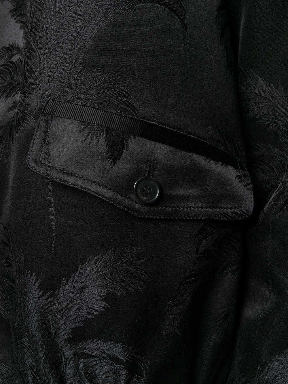 Saint Laurent palm motif embroidered jacket