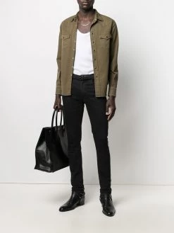 Saint Laurent stonewashed western shirt