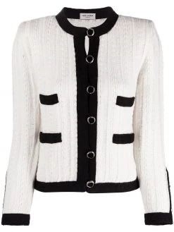 Saint Laurent tailored ribbed wool jacket