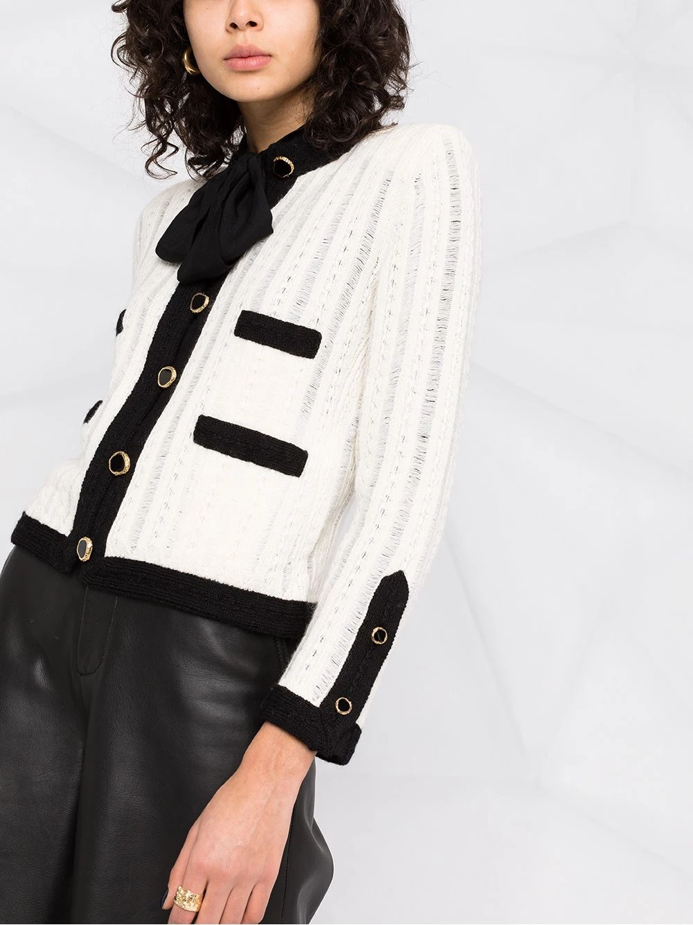Saint Laurent tailored ribbed wool jacket