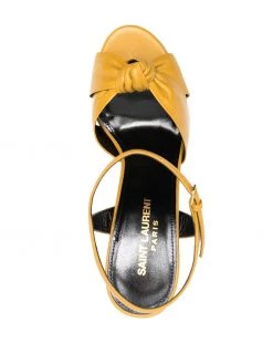 Saint Laurent Bianca knotted-strap platform sandals