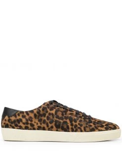 Saint Laurent SL06 Court Classic leopard sneakers