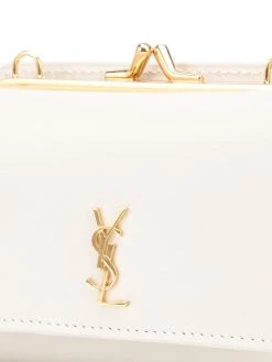 Saint Laurent mini Rider monogram-plaque bag