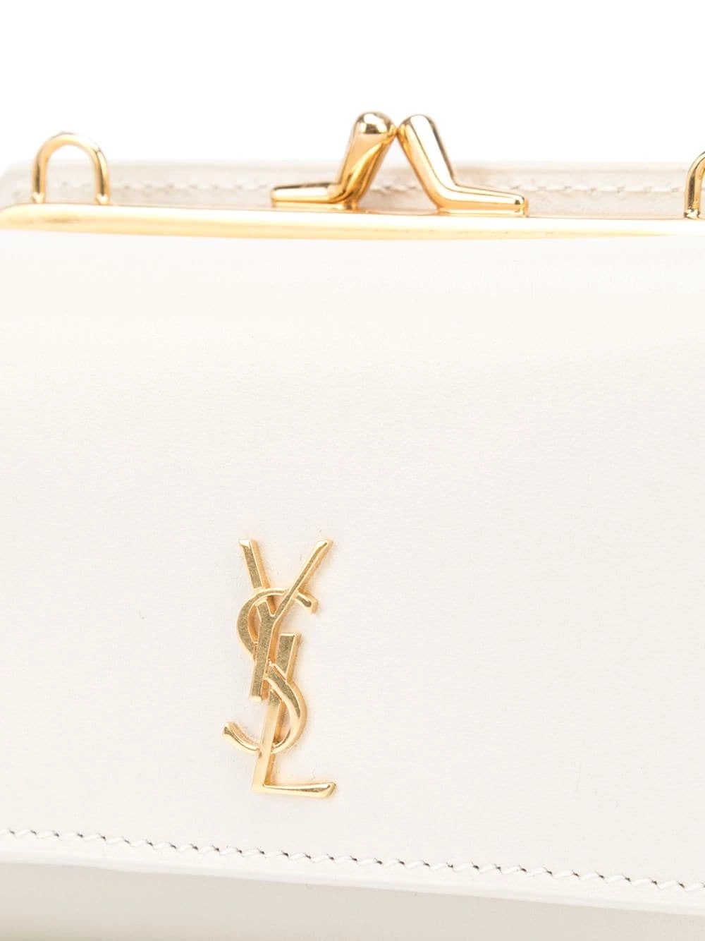 Saint Laurent mini Rider monogram-plaque bag