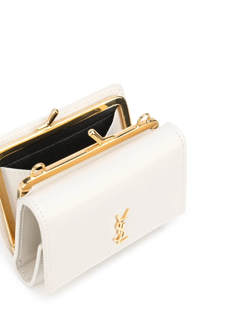 Saint Laurent mini Rider monogram-plaque bag