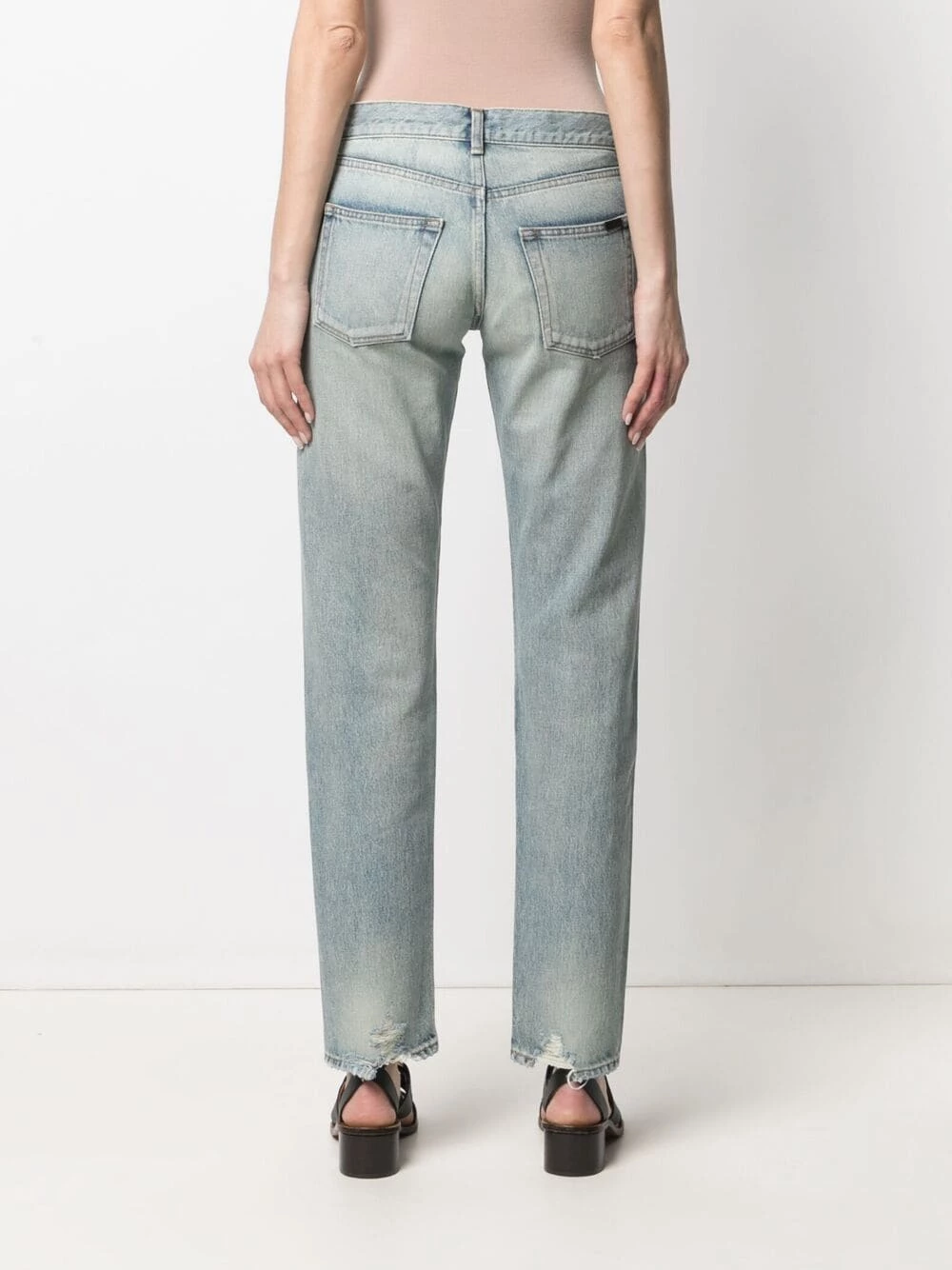 Saint Laurent mid-rise straight-leg jeans