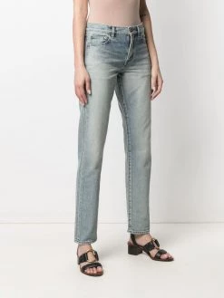 Saint Laurent mid-rise straight-leg jeans