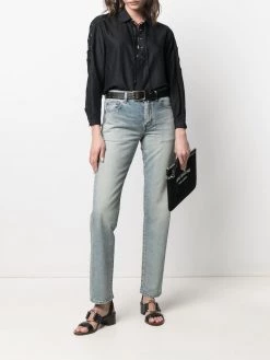 Saint Laurent mid-rise straight-leg jeans