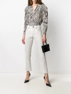 Saint Laurent high-waist slim-leg jeans