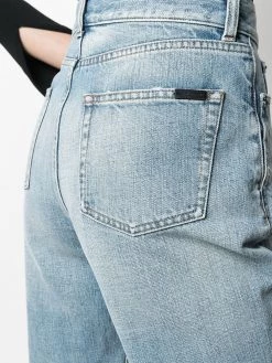 Saint Laurent high-waist denim shorts