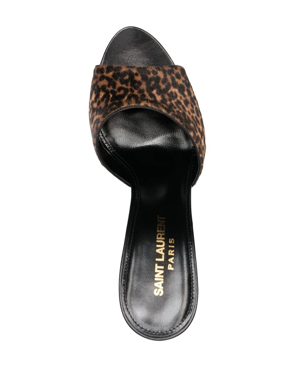 Saint Laurent leopard print slip-on mules