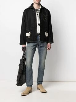 Saint Laurent mid-rise slim-fit jeans