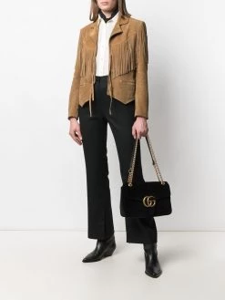 Saint Laurent fringed suede jacket