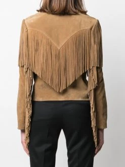 Saint Laurent fringed suede jacket