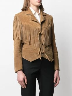 Saint Laurent fringed suede jacket