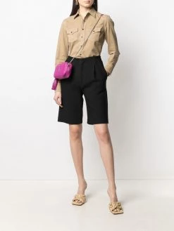 Saint Laurent flap pockets press-stud shirt