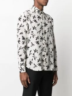 Saint Laurent floral-print long-sleeve shirt