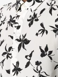 Saint Laurent floral-print long-sleeve shirt