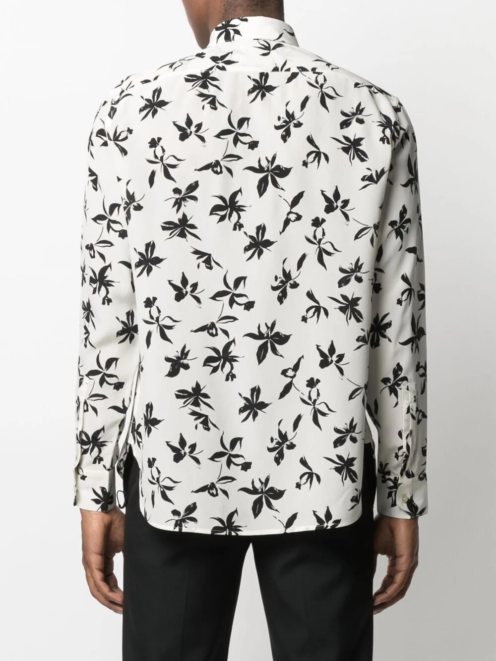 Saint Laurent floral-print long-sleeve shirt