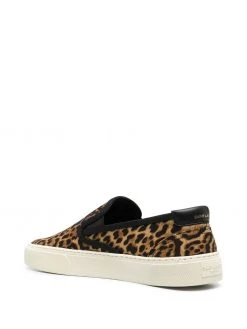 Saint Laurent leopard-print slip-on sneakers