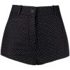 Saint Laurent high-waisted polka dot denim shorts