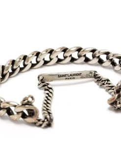Saint Laurent double chain-link bangle