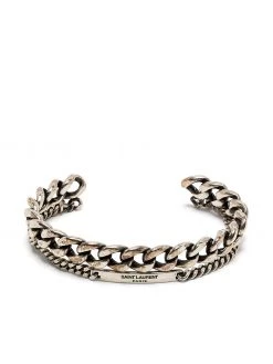 Saint Laurent double chain-link bangle