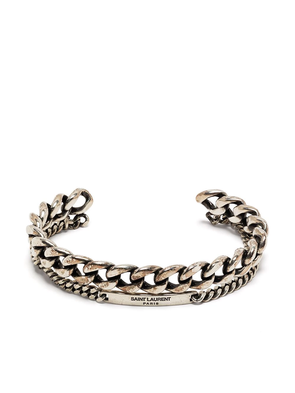 Saint Laurent double chain-link bangle