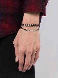 Saint Laurent double chain-link bangle