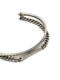 Saint Laurent logo-plaque cable-link bracelet