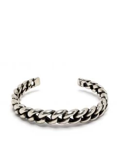 Saint Laurent chain-link silver-plated bangle