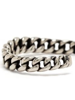 Saint Laurent chain-link silver-plated bangle