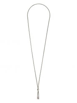 Saint Laurent Bolo brass necklace