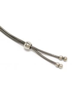 Saint Laurent Bolo brass necklace