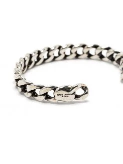 Saint Laurent cable-link metal bracelet
