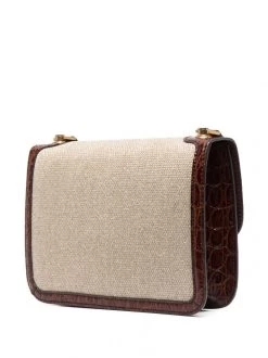 Saint Laurent debossed-logo shoulder bag