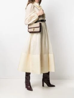 Saint Laurent debossed-logo shoulder bag